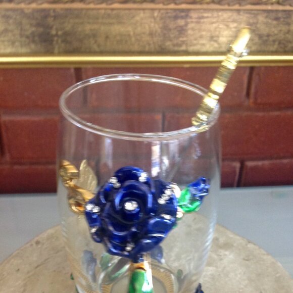 Duoqian 18oz Glass Flower Tea Cup/Coffee Mug - Picture 5 of 5